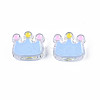 Transparent Acrylic Beads ACRC-S039-08A-2