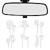 1Pc Waterproof PVC Electrostatic Stickers DIY-OC0013-20D-1