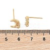 SHEGRACE Brass Micro Pave Cubic Zirconia Stud Earrings XGRQ4N353-703G-3