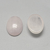 Natural Rose Quartz Cabochons G-R415-8x10-48-2