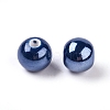 Glazed Porcelain Round Beads X-PORC-S489-8mm-05-2