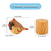 Wooden Birds and Tree Stump Ornaments JX722A-2