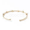 Brass Cuff Bangles BJEW-A134-02G-04-3