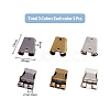 9Pcs 3 Colors Iron Bolo Tie Slide Clasps IFIN-FH0001-78-2