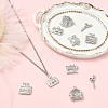 10Pcs 5 Styles Brass Micro Pave Clear Cubic Zirconia Pendants KK-CJ0004-26P-6