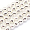 Electroplate Non-magnetic Synthetic Hematite Beads Strands G-L485-01C-S-1
