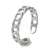 Non-Tarnish 304 Stainless Steel Open Cuff Ring RJEW-L110-031P-1
