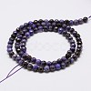 Faceted Natural Fire Crackle Agate Beads Strands X-G-F447-4mm-A11-2