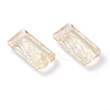 Embossed Glass Rhinestone Pendants GLAA-J101-07A-001GS-2