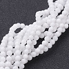 Natural White Jade Beads Strands X-GSR10mmC067-1