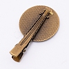 Zinc Alloy Alligator Hair Clip Findings PALLOY-WH0072-50AB-2