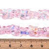 Transparent Glass Beads Strands GL-CBAAE04-02B-2