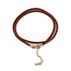 Nylon Milan Cord Necklace Making MAK-M028-01G-24-2