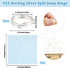 5Pcs 925 Sterling Silver Split Jump Rings STER-BBC0009-45B-2