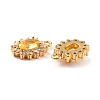 Real 18K Gold Plated Brass Micro Pave Cubic Zirconia Charms ZIRC-Z023-04A-NR-3