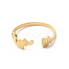 304 Stainless Steel Open Cuff Rings RJEW-Q808-02D-G-2
