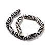 Natural Agate Tibetan Style 9-Eye dZi Beads Strands TDZI-K001-01U-2