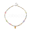 Glass Seed Beaded Necklaces NJEW-JN04261-1