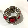 Alloy & Iron & Resin Round Beaded Bangles for Women FS-WG7222A-12-1