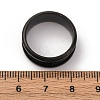 201 Stainless Steel Grooved Finger Ring Settings STAS-TAC0001-10A-B-4