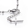 Tarnish Resistant 201 Stainless Steel Charm Bracelets BJEW-P258-15P-4