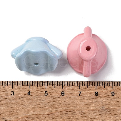 Baking Paint Opaque Acrylic Beads MACR-F080-21-1