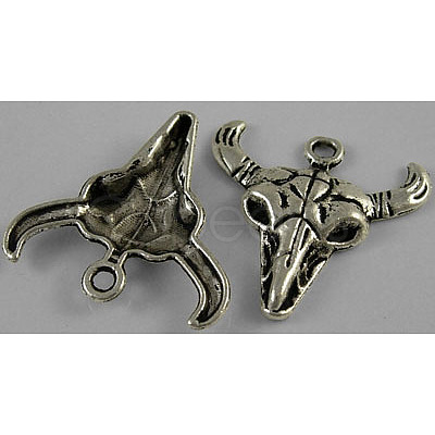 Tibetan Style Alloy Steer Pendants LS-LF1303Y-NF-1