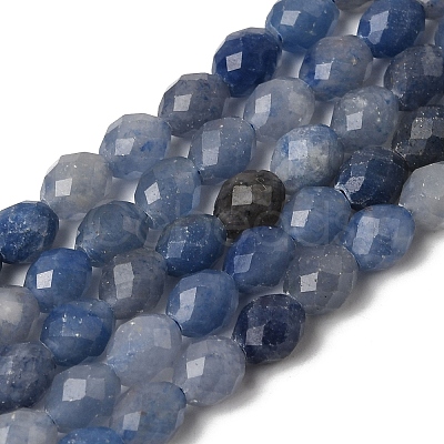 Natural Blue Aventurine Beads Strands G-K376-F13-01-1