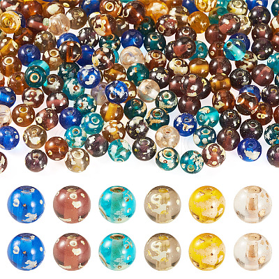 Picasso Baking Paint Glass Seed Beads SEED-TA0001-61D-1