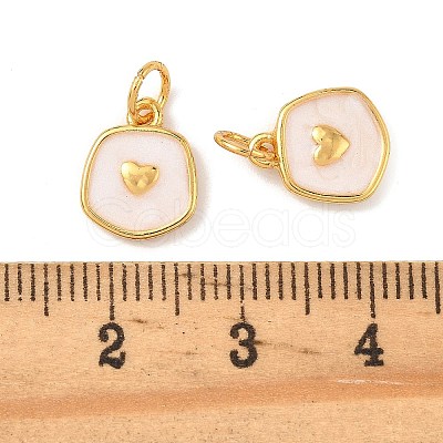 Brass Enamel Pendants KK-K364-25B-02-1