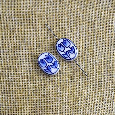 Handmade Porcelain Beads PORC-WH0013-20C-01-1