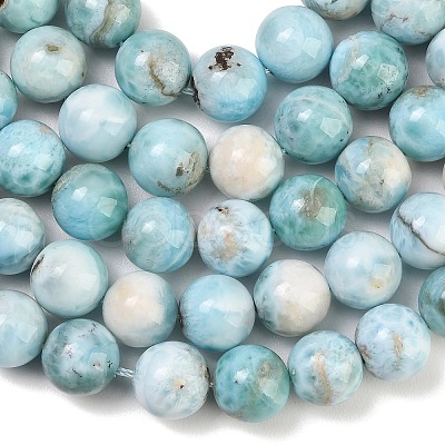 Natural Larimar Beads Strands GG-CBA007A-B01-12mm-1