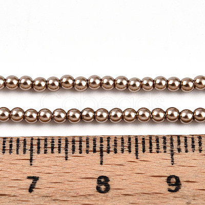 Baking Paint Pearlized Glass Pearl Bead Strands HY-N002-2mm-A06-1