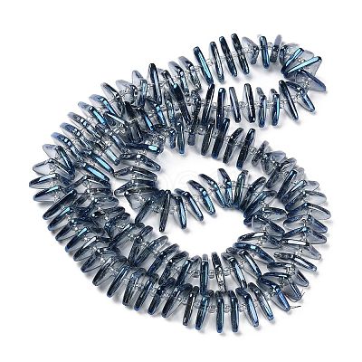 Electroplate Glass Beads Strands GLAA-K061-04A-FR03-1