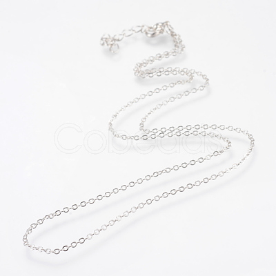 Iron Cable Chains Necklace Making X-MAK-R016-45cm-P-1