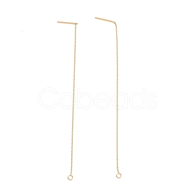 Ion Plating(IP) 304 Stainless Steel Stud Earring Finding X-STAS-E161-06G-1