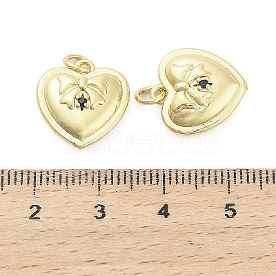 Brass Micro Pave Cubic Zirconia Pendants KK-H527-02A-G-1