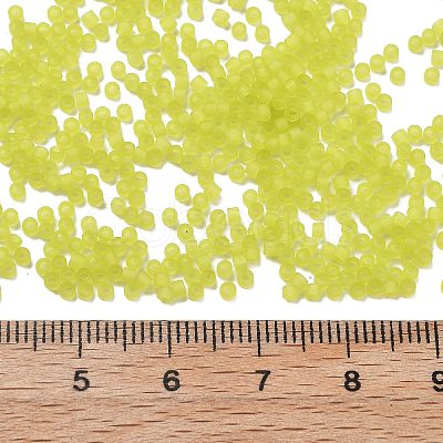 Frosted Colours Glass Seed Beads SEED-H003-06E-1
