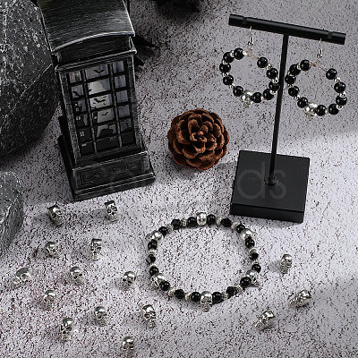 60Pcs 2 Styles Zinc Alloy European Beads FIND-SC0012-29-1