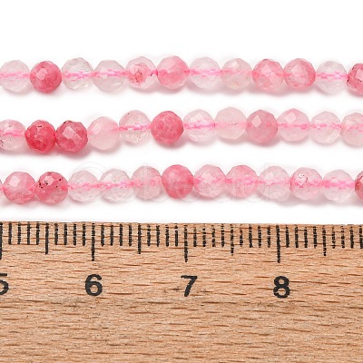 Natural Rhodonite Beads Strands G-Z083-A01-3mm-1