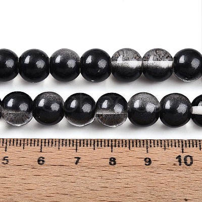 Baking Paint Transparent Glass Beads X1-DGLA-N011-10mm-10-1