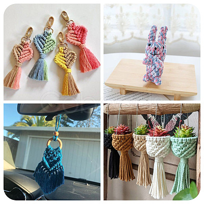 60M 3 Colors 3-Ply Twisted Macrame Polyester Cord OCOR-TA0003-48B-1