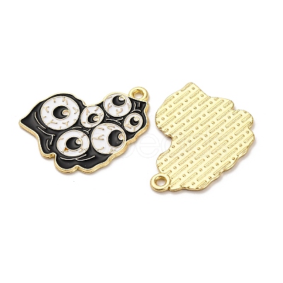 Halloween Alloy Enamel Pendants STAS-I354-01G-K-1