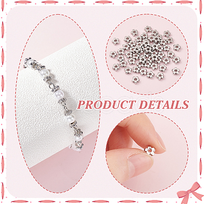 60Pcs 304 Stainless Steel Beads STAS-UN0061-04-1