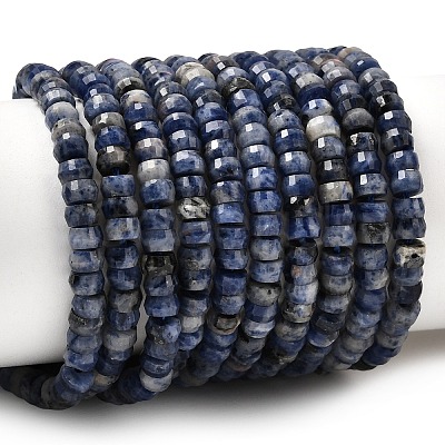 Natural Sodalite Heishi Beads Strands G-A299-A20-01-1