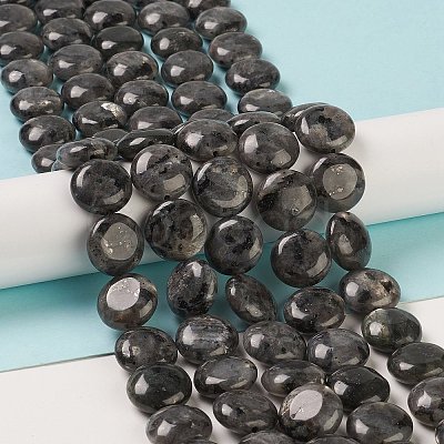 Natural Larvikite Beads Strands G-M403-C09-02-1