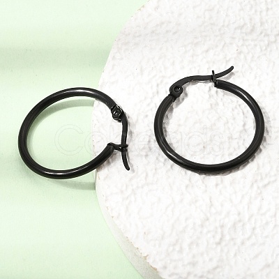 201 Stainless Steel Hoop Earrings SA-CBA4A0D-16EB-A-1