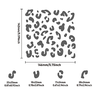 Stainless Steel Cutting Dies Stencils DIY-WH0279-170-1