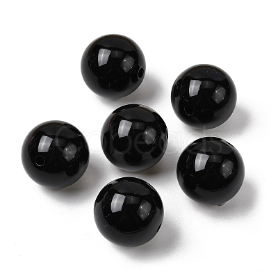 Imitation Jade Acrylic Beads SACR-S188-20mm-01-1