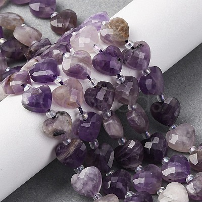 Natural Amethyst Beads Strands G-P570-E17-01-1